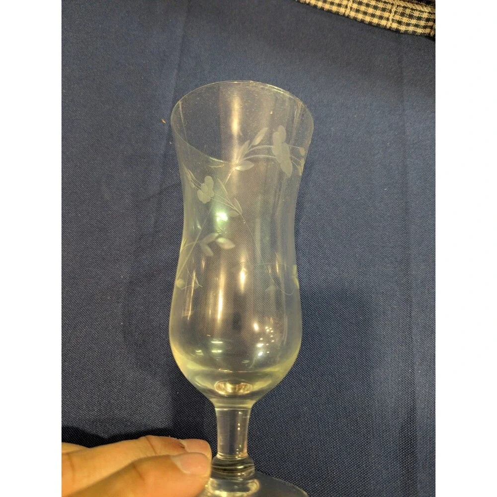 Set Of 4 Princess House Crystal Heritage Parfait Cocktail Dessert Glasses